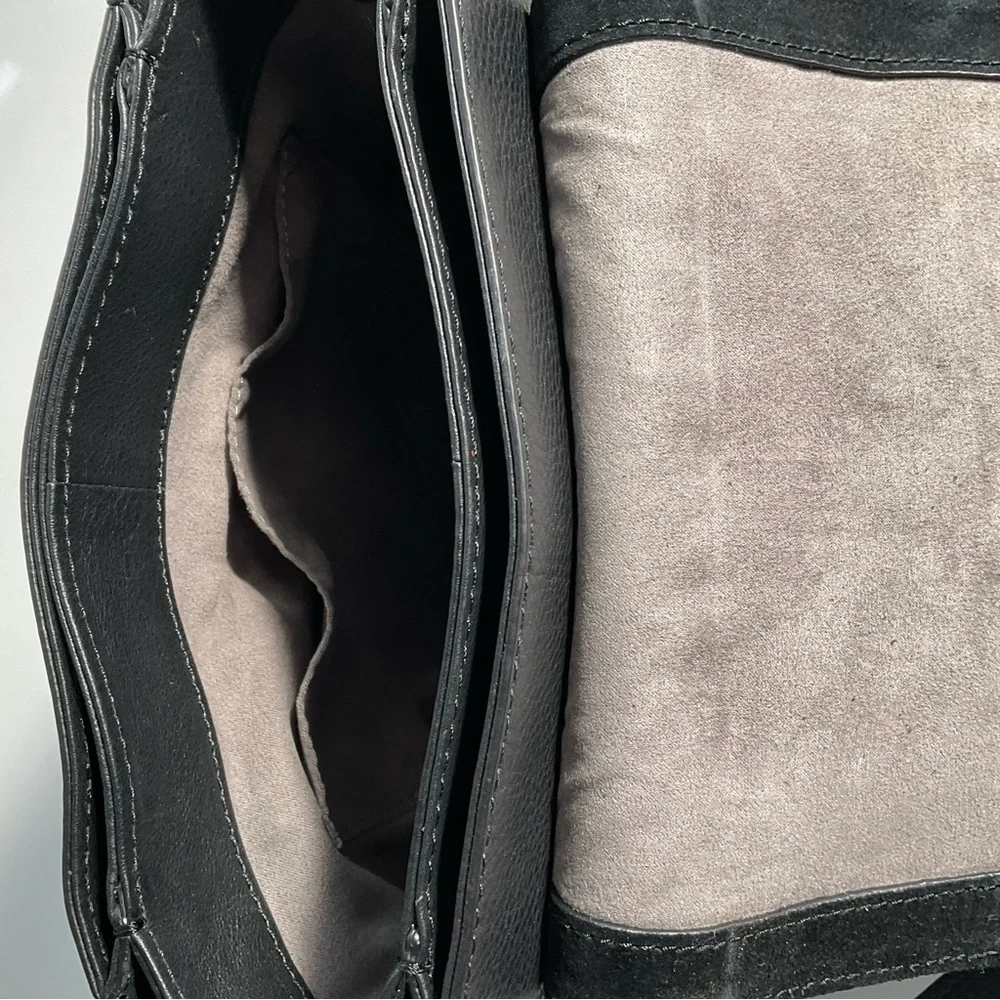 Vince Camuto Artera Saddle Leather/Suede Shoulder Bag. Like new. - Picture 13 of 13